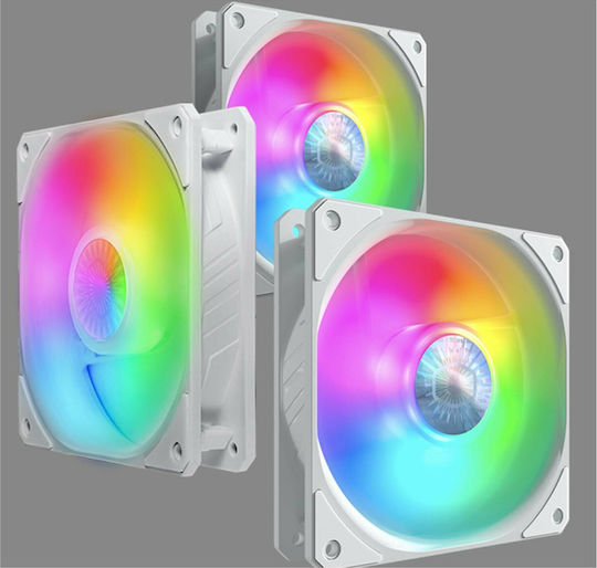 CoolerMaster Sickleflow 120 ARGB 3in1 4-Pin PWM Case Fan White