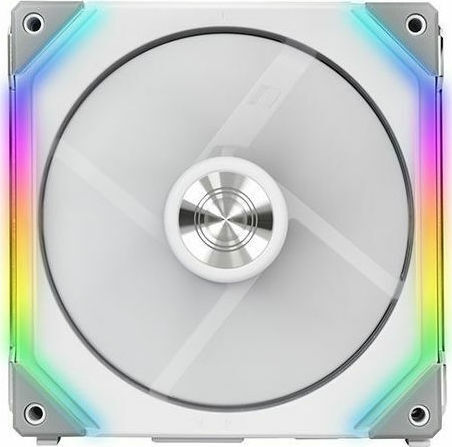 Lian Li UNI Fan SL140 Case Fan 120mm (1500rpm / 70.5cfm) με ARGB Φωτισμό και Σύνδεση 3-Pin 2τμχ Λευκό