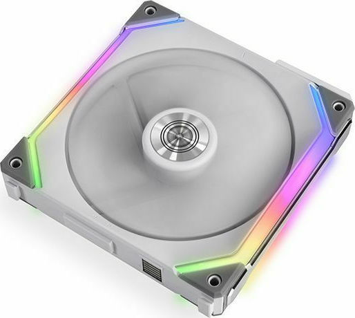 Lian Li UNI Fan SL140 Case Fan 120mm (1500rpm / 70.5cfm) με ARGB Φωτισμό και Σύνδεση 3-Pin 2τμχ Λευκό
