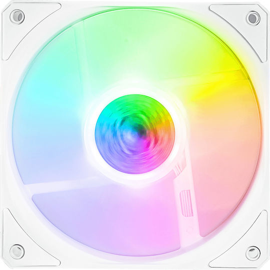 CoolerMaster Sickleflow 120 ARGB Ventilator Carcasă cu Conexiune 4-Pin PWM 1buc Alb