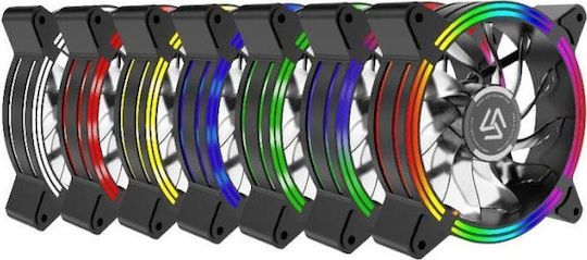Alseye Halo 4.0 Case Fan 120mm (1100rpm / 24.8cfm) με RGB Φωτισμό 5τμχ