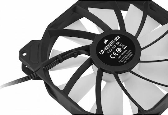 Corsair iCUE SP140 RGB Elite Performance Gehäuselüfter mit Verbindung 4-Pin PWM 2Stück Schwarz