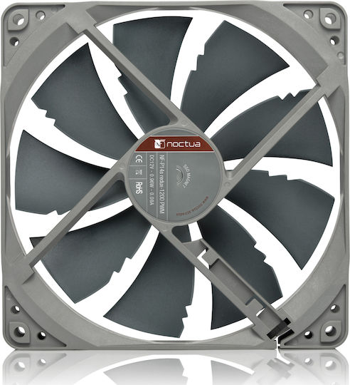 Noctua NF-P14s redux-1200 Case Fan 140mm (1200rpm / 64.92cfm) Χωρίς Led Φωτισμό και Σύνδεση 4-Pin PWM Γκρι