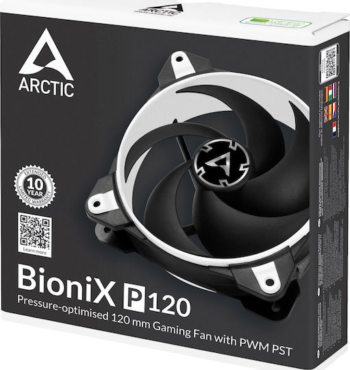 Arctic Bionix P140 Корпусен вентилатор с връзка 4-пинов молекс / 4-изводна ШИМ 1бр Черен