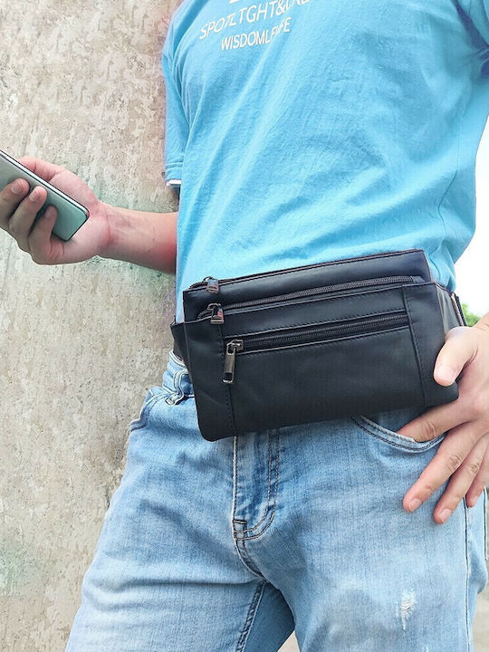 Herren Bum Bag Taille Schwarz