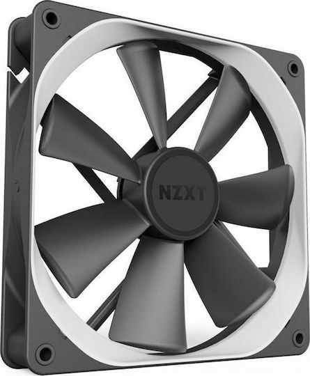 NZXT Aer F120 Gehäuselüfter mit Verbindung 4-Pin PWM 1Stück Schwarz