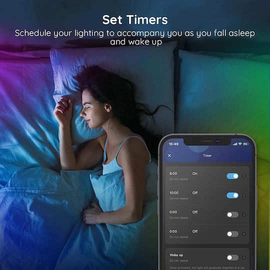 Govee Smart Ταινία LED Wi-Fi Τηλεόρασης 12V RGB Φως 2x5m με Τροφοδοτικό