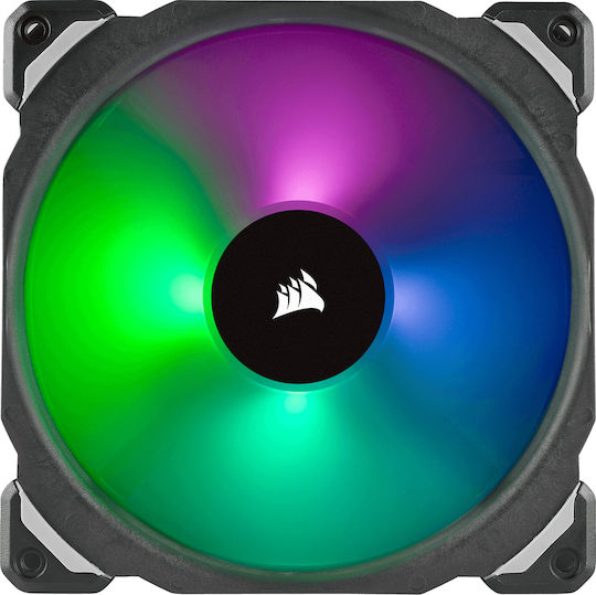 Corsair ML140 Pro Case Fans 1200rpm 55.4cfm with RGB Lighting and 4-Pin PWM Connection Pack of 2