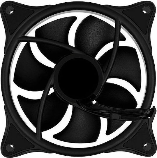 Aerocool Eclipse 12 Ventilator Pentru Carcasă 120mm (1200rpm / 32.1cfm) cu Iluminare ARGB și Conexiune 6 Pini