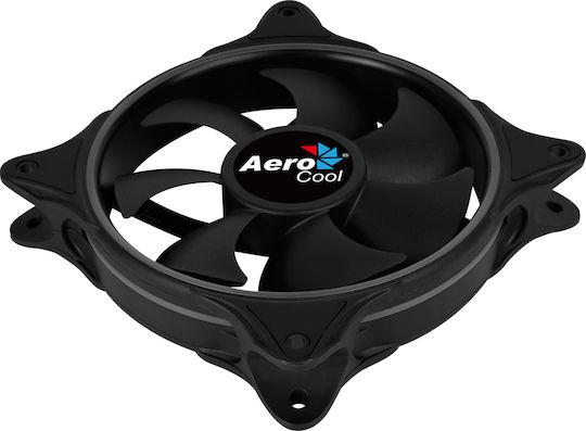 Aerocool Eclipse 12 Ventilator Pentru Carcasă 120mm (1200rpm / 32.1cfm) cu Iluminare ARGB și Conexiune 6 Pini