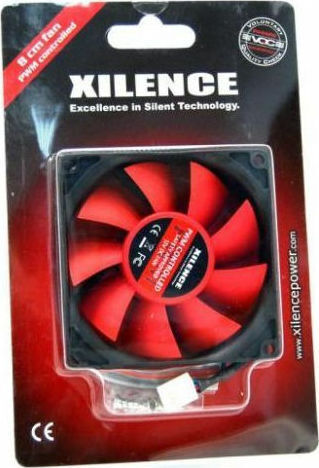 Xilence Red Wing 80 Case Fan (1800rpm / 21.8cfm) Χωρίς Led Φωτισμό και Σύνδεση 4-Pin PWM