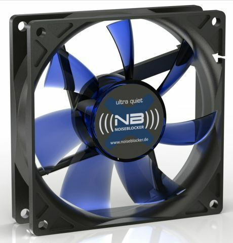Noiseblocker BlackSilent XE2 Case Fan 92mm (1800rpm / 38.3cfm) Without LED Lighting and 3-Pin Connection