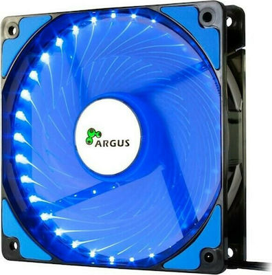 Inter-Tech L-12025 3-Pin / 4-Pin Molex Blue Lighting Case Fan Blue