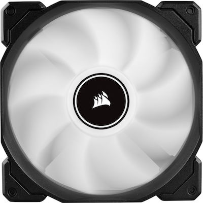 Corsair Air Series AF140 LED (2018) Case Fan (1150rpm / 62cfm) με Λευκό Φωτισμό και Σύνδεση 3-Pin 2τμχ Λευκό