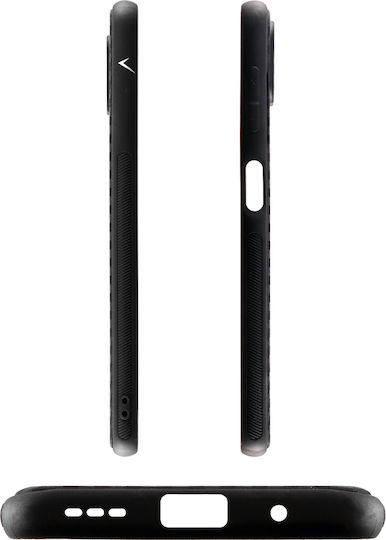 Volte-Tel Carbon Camera Protective Back Cover Silicon Negru (Poco M3 Pro)