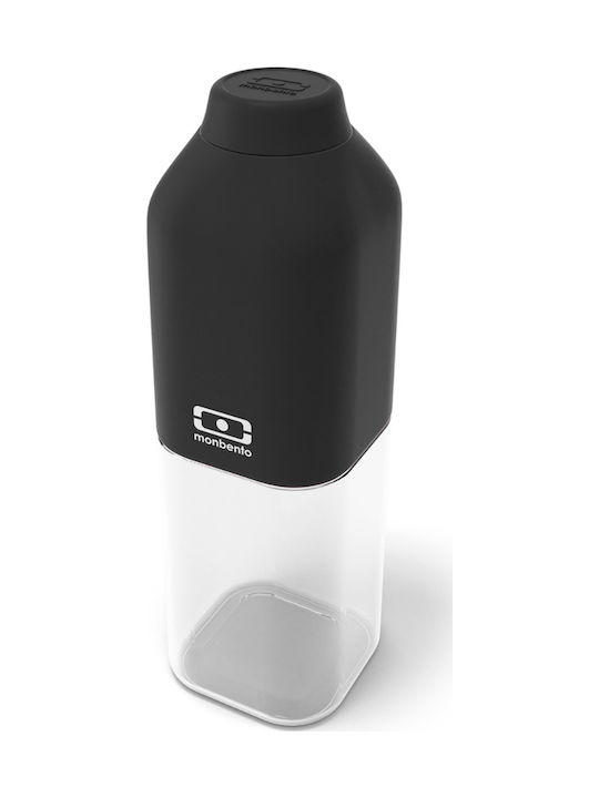 Monbento Eco-friendly Plastic Water Bottle with Screw Cap Positive M Black 500ml