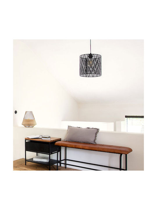 Atmosphera Lustră Negru Rețea cu Dulie E27 24.5cm.