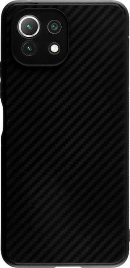 Volte-Tel Carbon Camera Protective Back Cover Silicone Black (Xiaomi Mi 11 Lite / 11 Lite 5G / 11 Lite 5G NE)
