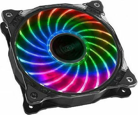 Akasa Vegas X7 Вентилатор за Кутия 120мм (1200 оборота / 41.9 cfm) с RGB Осветление и 3-Pin Свързване