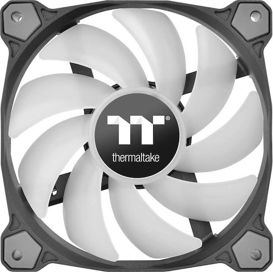 Thermaltake Pure A12 Radiator Case Fan 120mm (1500rpm / 56.45cfm) με Κόκκινο Φωτισμό και Σύνδεση 4-Pin PWM Κόκκινο
