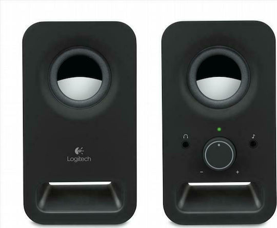 Logitech Z150 Компютърни тонколони 2.0 с мощност 3W в Черен цвят