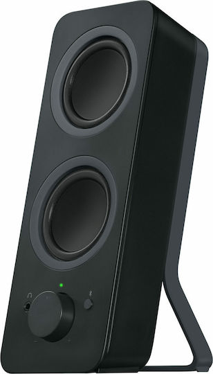 Logitech Z207 Безжични компютърни тонколони Компютърни тонколони 2.0 с Bluetooth и мощност 10W в Черен цвят