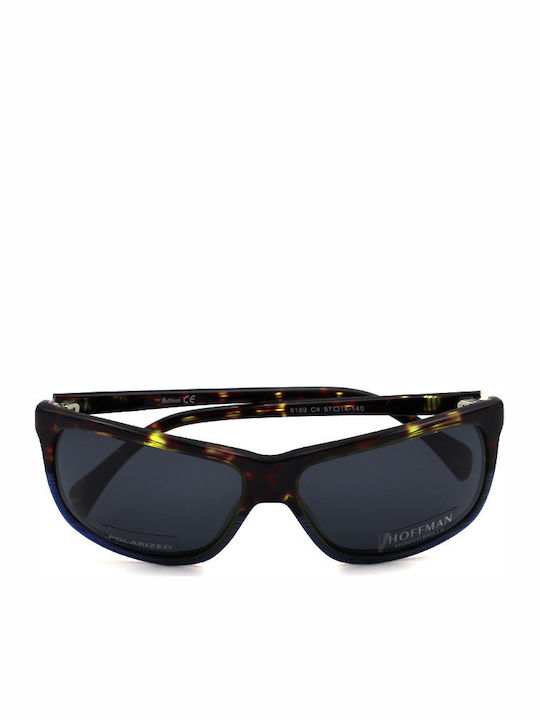 Hoffman Sunglasses Brown with Acetate Frame & Gray Lens