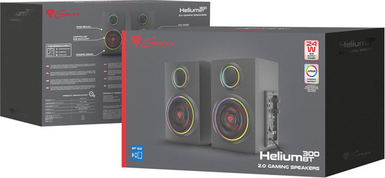 Genesis Helium 300BT Colunas Gaming Bluetooth 2.0 ARGB
