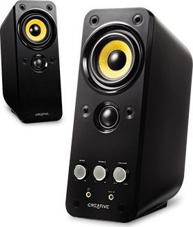 Creative GigaWorks T20 Series II Computerlautsprecher 2.0 mit Leistung 14W in Schwarz Farbe