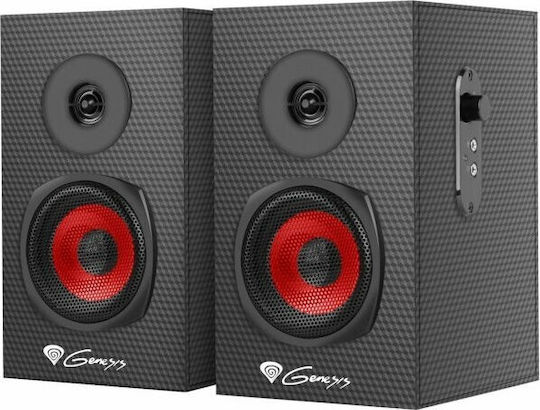 Genesis Helium 200 Ηχεία Υπολογιστή 2.0 με Ισχύ 20W σε Μαύρο Χρώμα