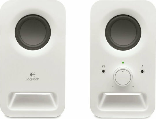 Logitech Z150 Computerlautsprecher 2.0 mit Leistung 3W in Weiß Farbe