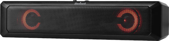 Rebel Comp Soundbar 2.0 Speakers 6W Black