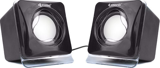 Kisonli V410 2.0 Speakers 6W Black