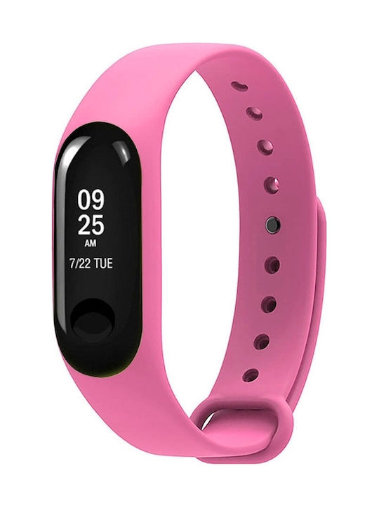 Strap Λουράκι Σιλικόνης Ροζ (Mi Smart Band 5/Mi Smart Band 6)