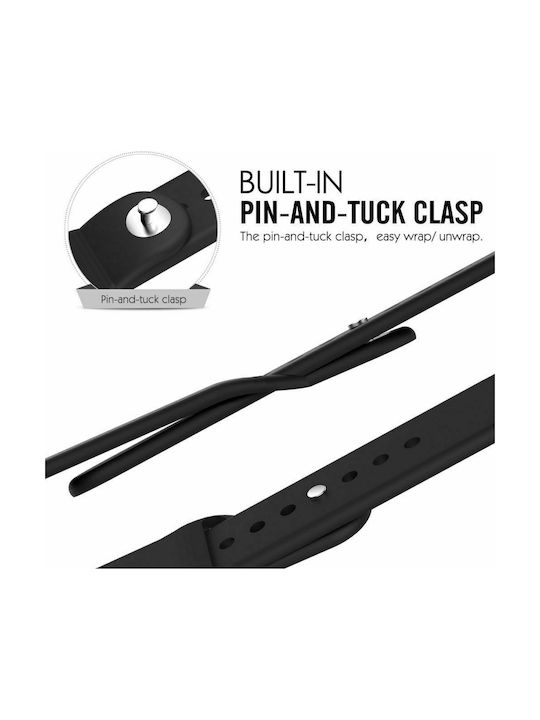 Tech-Protect Iconband Каишка Силикон с Pin Черен (Apple Watch 38/40/41/42mm)
