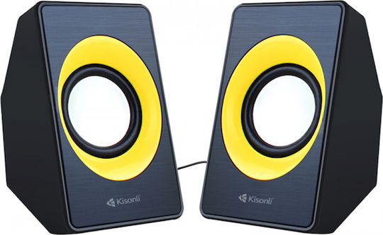 Kisonli A-303 2.0 Speakers 6W Black