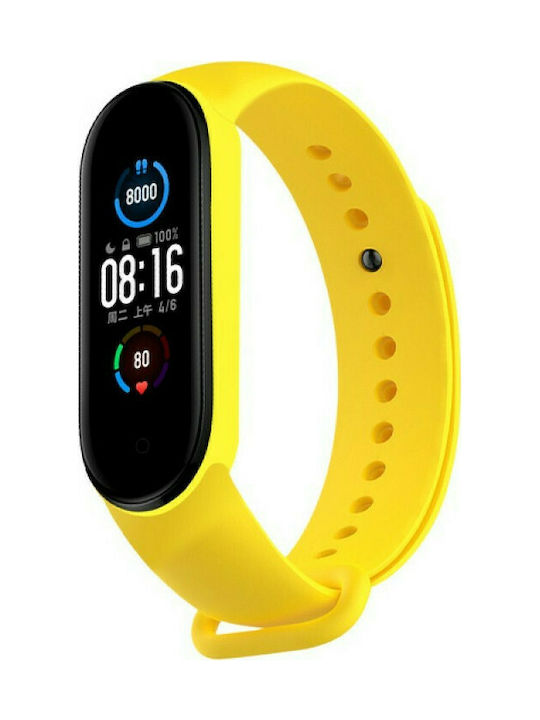 Strap Silicone with Pin Yellow (Mi Smart Band 5/Mi Smart Band 6)
