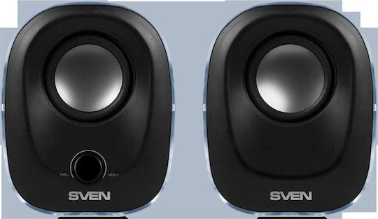 Sven 330 Ηχεία Υπολογιστή 2.0 με Ισχύ 2.5W Μαύρα