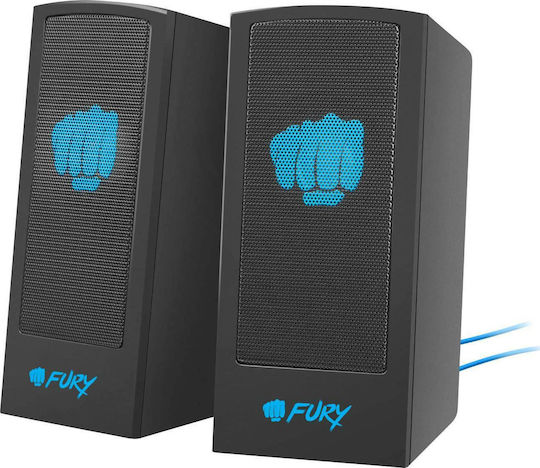 Fury Skyray Ηχεία Υπολογιστή 2.0 με Ισχύ 5W Μαύρα