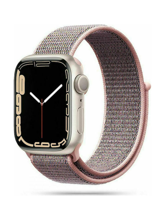 Tech-Protect Nylon Armband Stoff Pink Sand (Apple Watch 38/40/41/42mm)