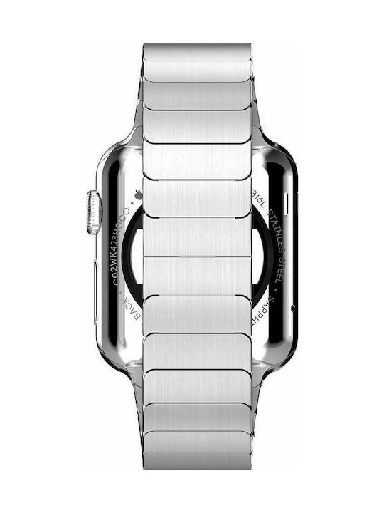 Tech-Protect Linkband Curea Oțel inoxidabil Argintiu (Apple Watch 44/45/46mm/Ultra 49mm)