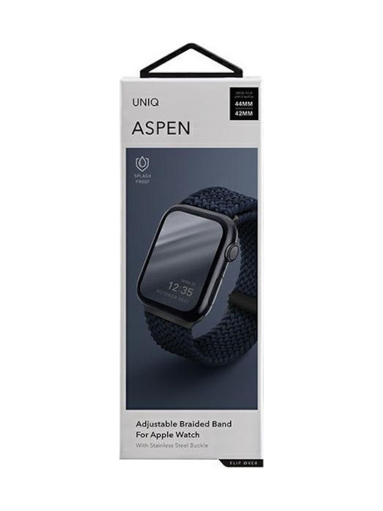 Uniq Aspen Braided Λουράκι Υφασμάτινο Oxford Blue (Apple Watch 44/45/46mm/Ultra 49mm)