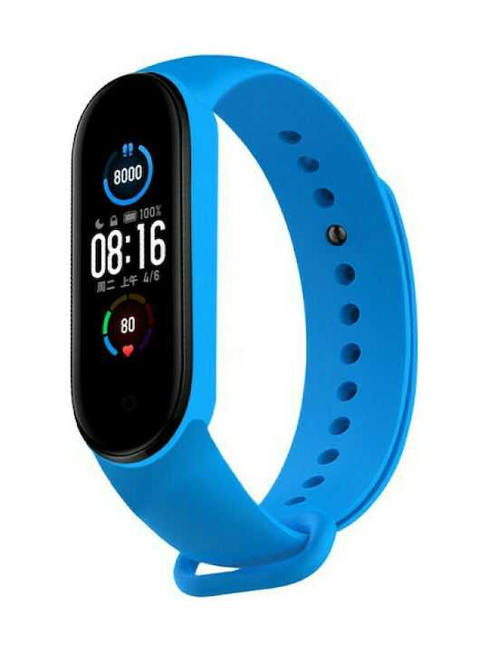 Λουράκι Σιλικόνης με Pin Light Blue (Mi Smart Band 5/Mi Smart Band 6)