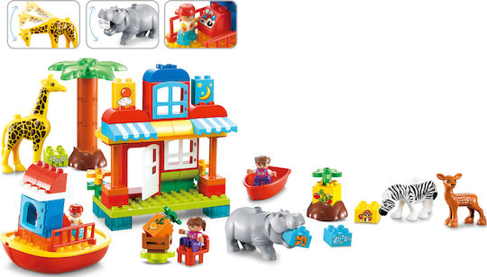 Snainter Building Blocks Zoo For 3+ Years 77 Pieces