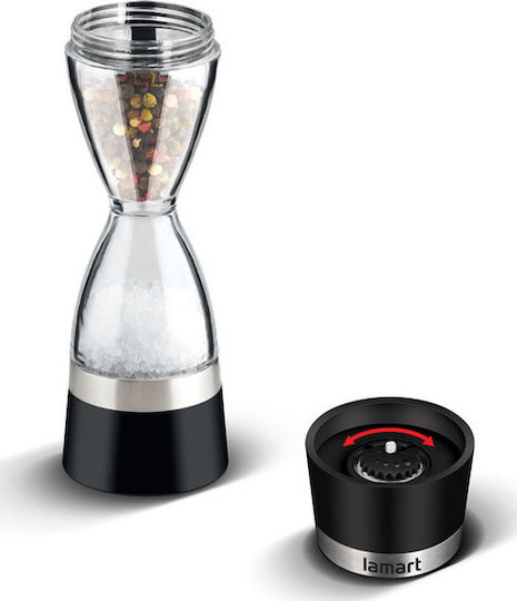 Lamart Manual 2 in 1 Plastic Spice Mill 19cm Black