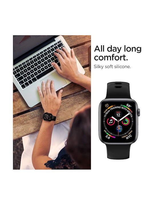 Spigen Air Fit Strap Silicone with Pin Black (Apple Watch 38/40/41/42mm) 061MP25405