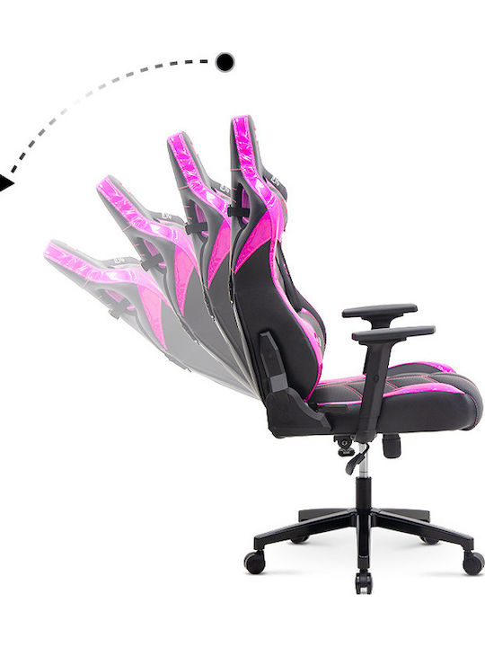 Megapap ZIO Gaming Pro Horografik Καρέκλα Gaming Δερματίνης με Ρυθμιζόμενα Μπράτσα μωβ - μαύρο