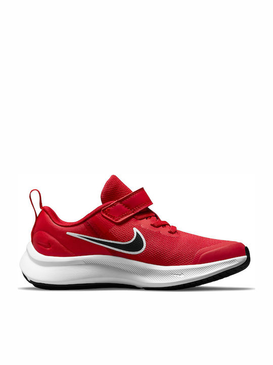 Star Runner Star Runner 3 Kids Sports Shoes Running with Hoop & Loop Closure University Red / Black Gym Red