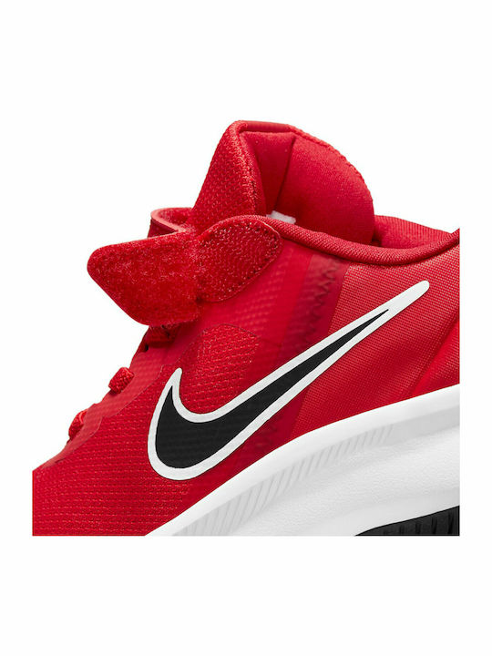 Star Runner Star Runner 3 Kids Sports Shoes Running with Hoop & Loop Closure University Red / Black Gym Red