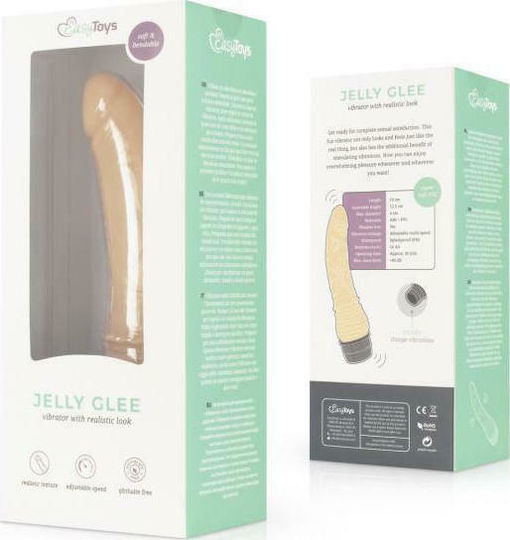 Easytoys Jelly Glee Ρεαλιστικός Δονητής Realistic Vibrator 19cm Flesh
